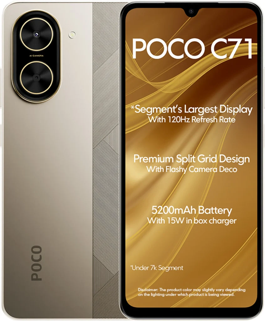 POCO C71, Desert Gold (4GB, 64GB)